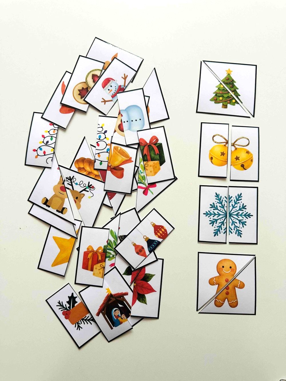 Vánoční puzzle - skládačka